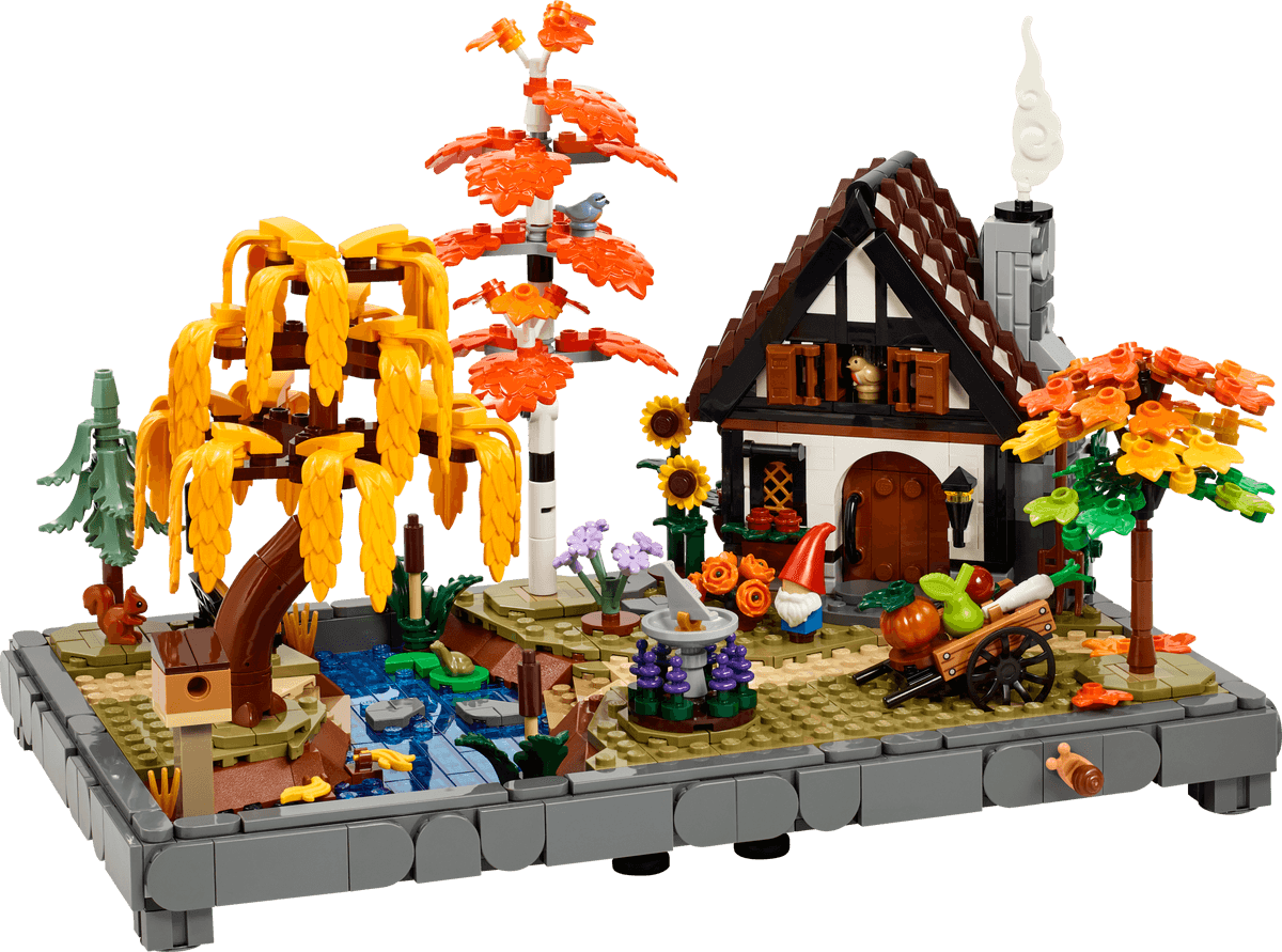 Herfsttuin met cottage LEGO-set