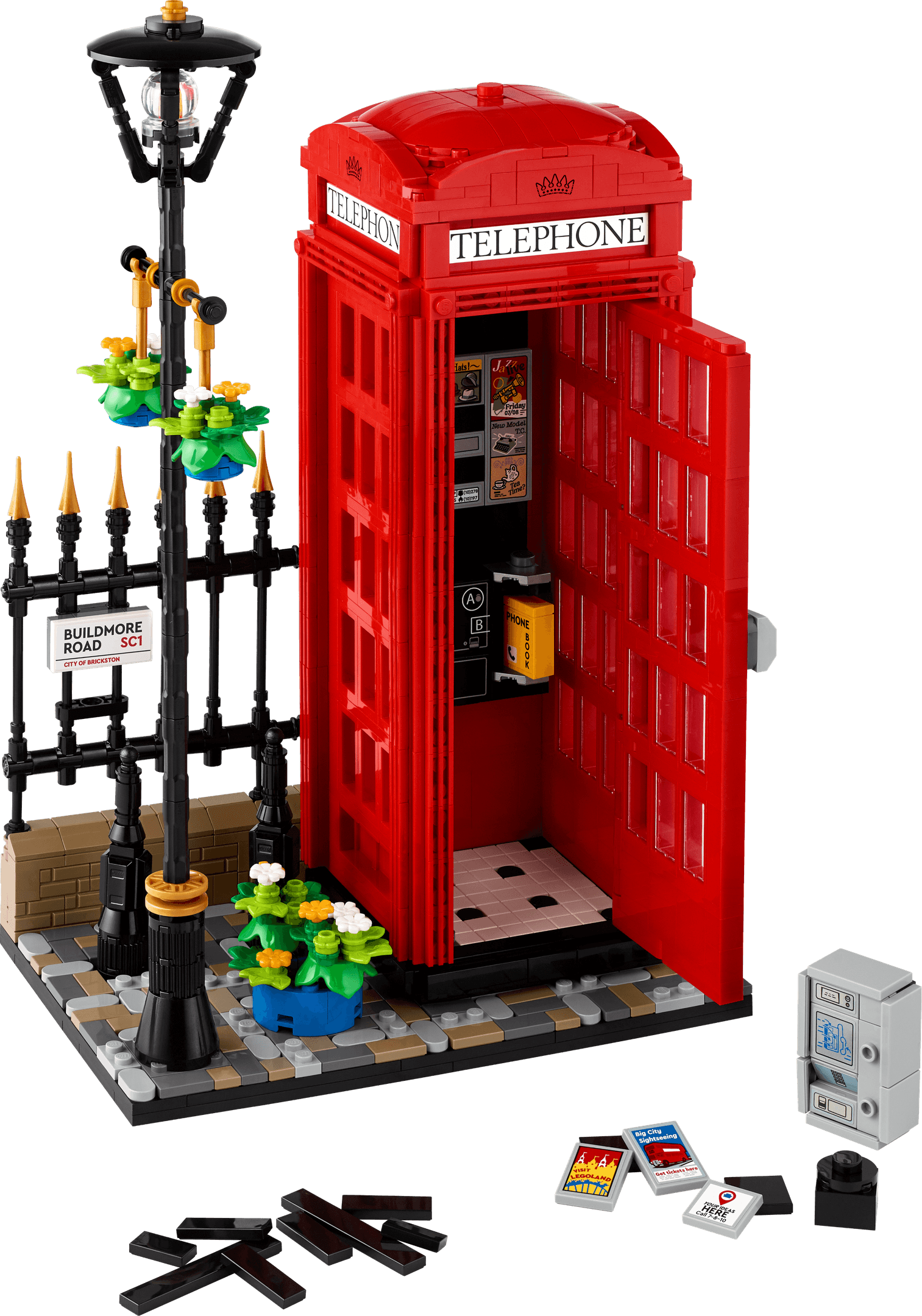 Red London Telephone Box LEGO-set